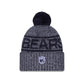 Chicago Bears 2025 Sideline Cold Weather Kids Pom Knit Hat