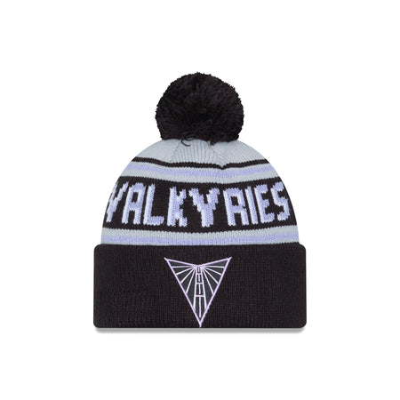 Golden State Valkyries Black Pom Knit Hat