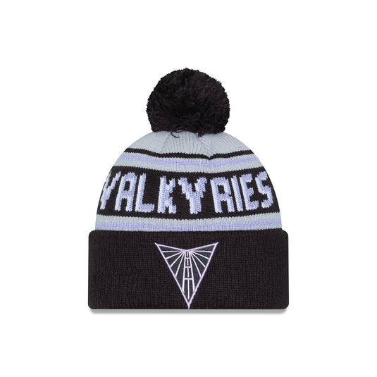 Golden State Valkyries Black Pom Knit Hat - New Era Cap
