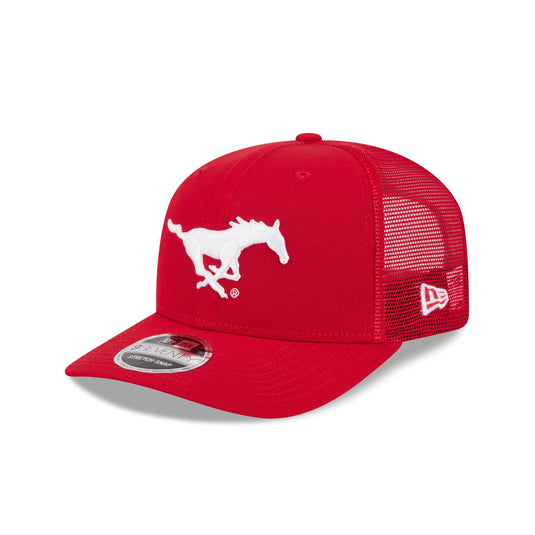 Southern Methodist Mustangs Simple 9SEVENTY Trucker Hat - New Era Cap