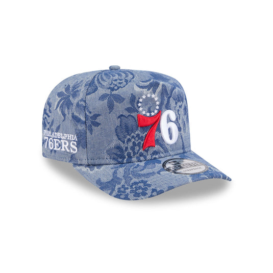 Philadelphia 76ers Denim Jacquard Golfer Hat - New Era Cap