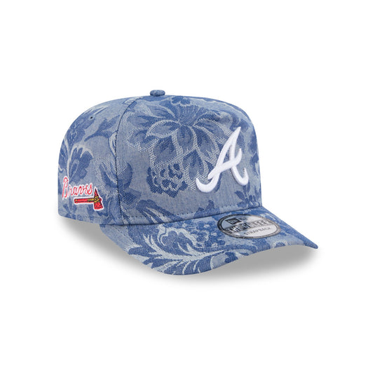 Atlanta Braves Denim Jacquard Golfer Hat - New Era Cap