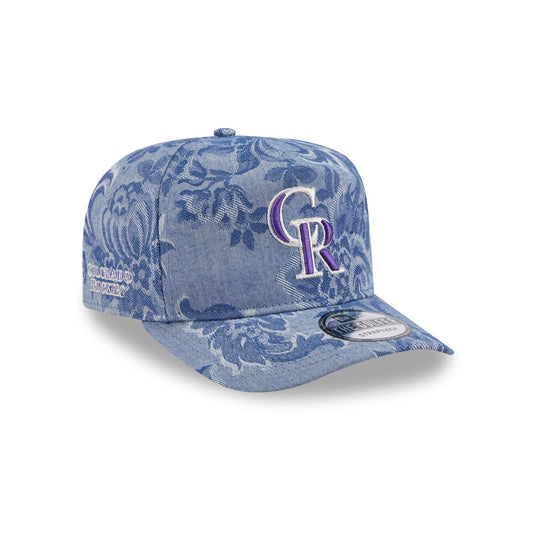 Colorado Rockies Denim Jacquard Golfer Hat - New Era Cap