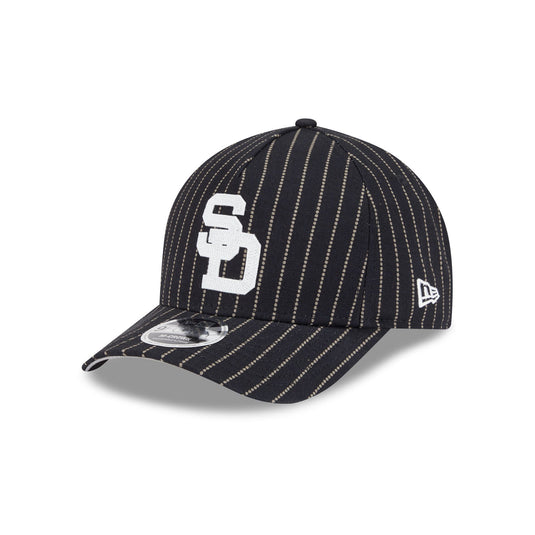 San Diego Padres Dotted Pinstripe 9FORTY M-Crown A-Frame Adjustable Hat - New Era Cap