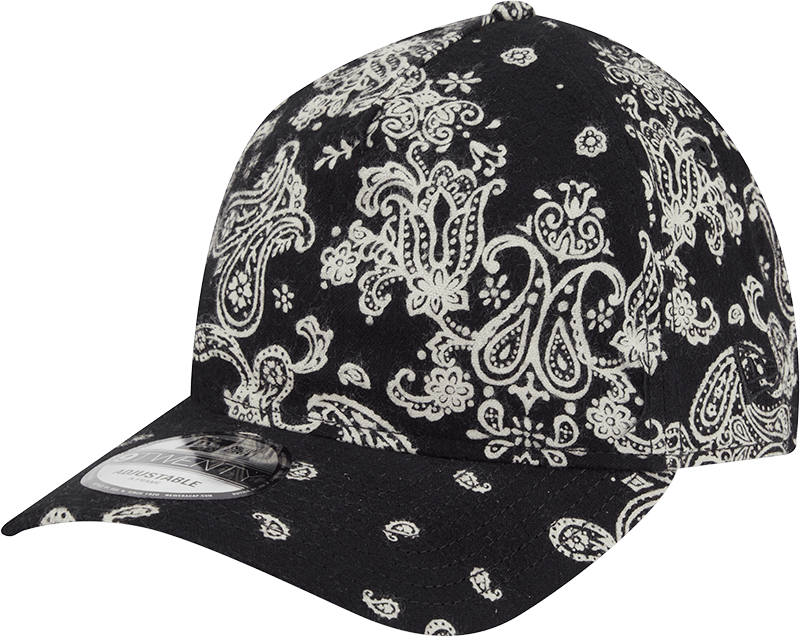 New Era Cap Black Paisley 9TWENTY A-Frame Strapback Hat