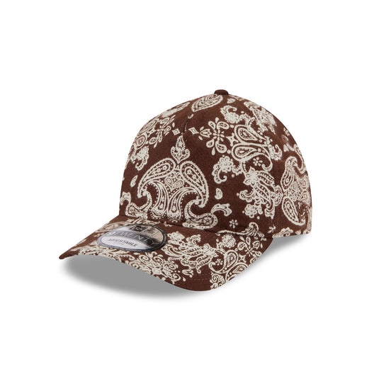 New Era Cap Brown Paisley 9TWENTY A-Frame Strapback Hat - New Era Cap