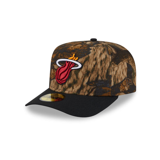 Miami Heat Ripstop Camo 59FIFTY A-Frame Fitted Hat - New Era Cap