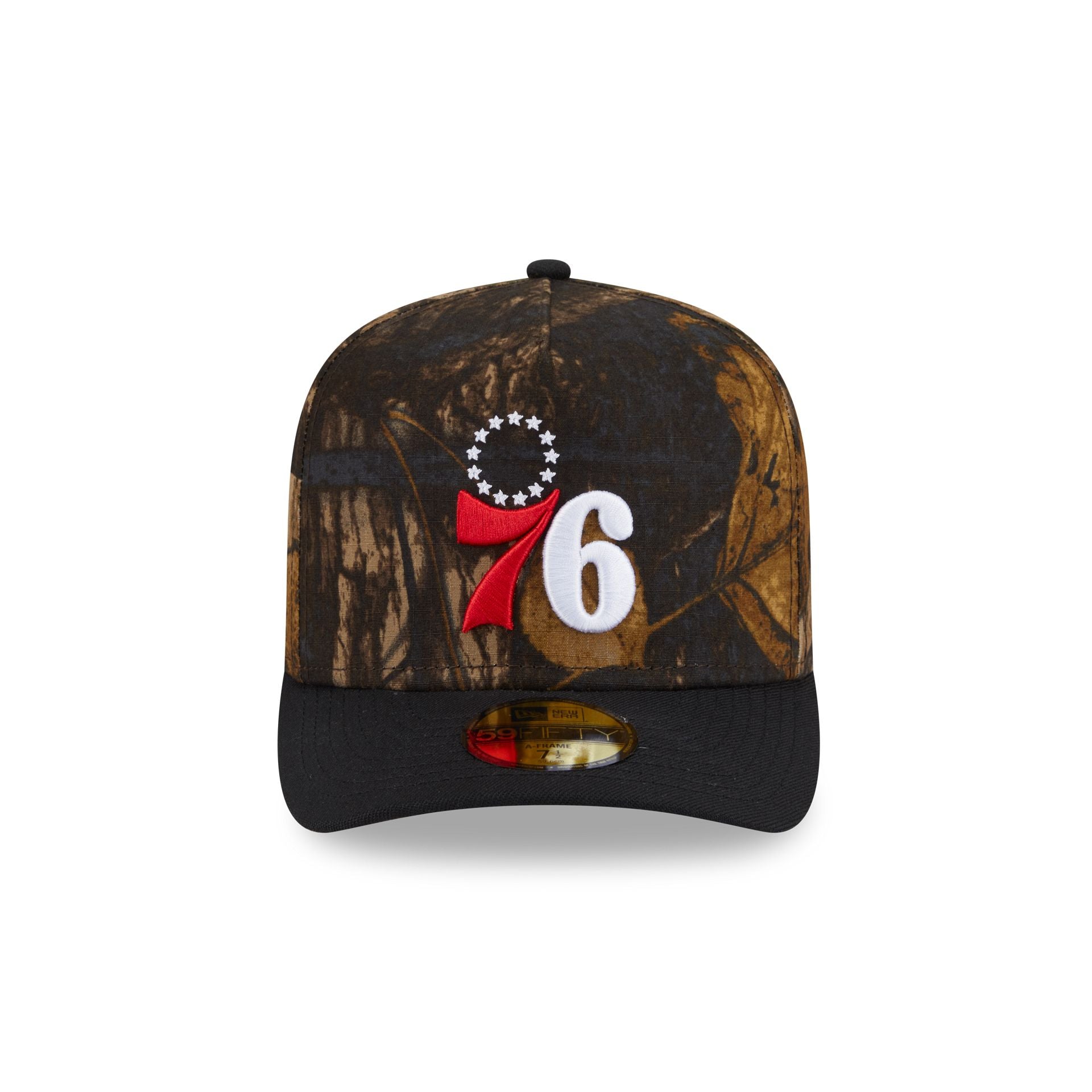 Philadelphia 76ers Ripstop Camo 59FIFTY A-Frame Fitted Hat – New