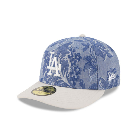 Los Angeles Dodgers Two-Tone Denim 59FIFTY Fitted Hat - New Era Cap
