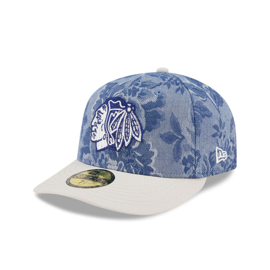 Chicago Blackhawks Two-Tone Denim 59FIFTY Fitted Hat - New Era Cap