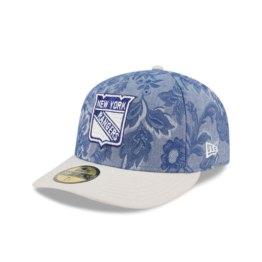 New York Rangers Two-Tone Denim 59FIFTY Fitted Hat - New Era Cap