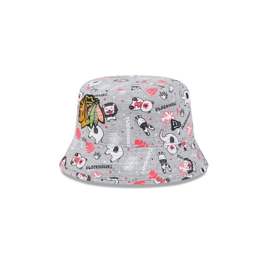 Chicago Blackhawks Kids Animal Bucket Hat - New Era Cap