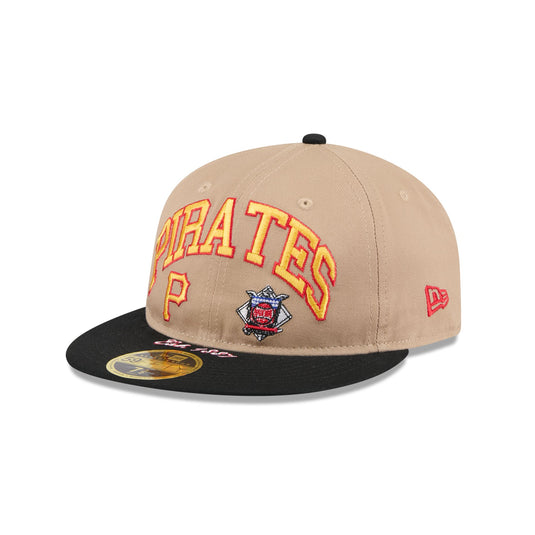 Pittsburgh Pirates Camel Retro Crown 59FIFTY Fitted Hat - New Era Cap