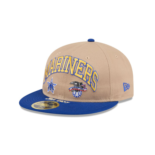 Seattle Mariners Camel Retro Crown 59FIFTY Fitted Hat - New Era Cap