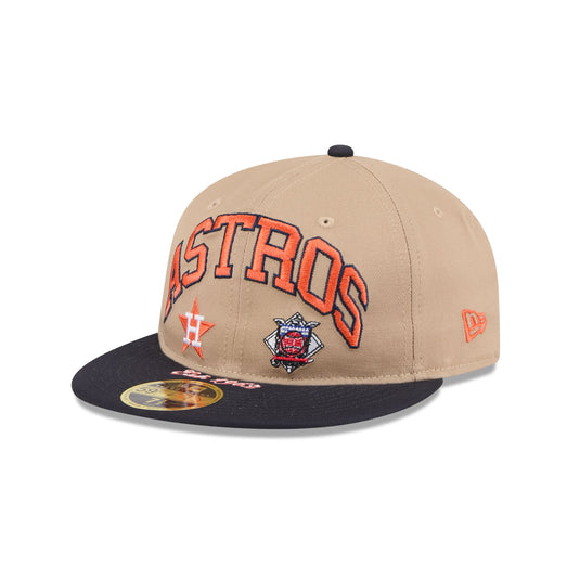 Houston Astros Camel Retro Crown 59FIFTY Fitted Hat - New Era Cap