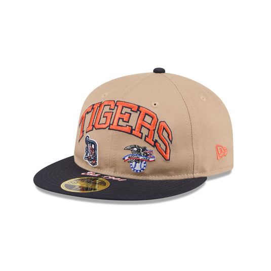 Detroit Tigers Camel Retro Crown 59FIFTY Fitted Hat - New Era Cap