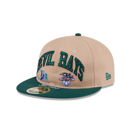 Tampa Bay Rays Camel Retro Crown 59FIFTY Fitted Hat - New Era Cap
