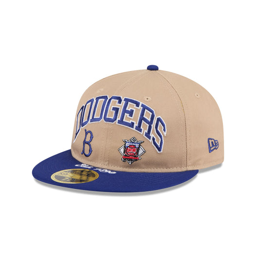 Brooklyn Dodgers Camel Retro Crown 59FIFTY Fitted Hat - New Era Cap