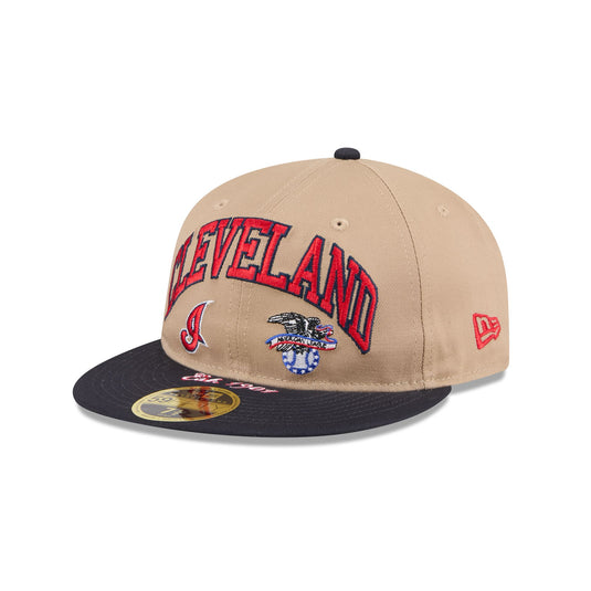 Cleveland Guardians Camel Retro Crown 59FIFTY Fitted Hat - New Era Cap