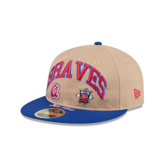 Atlanta Braves Camel Retro Crown 59FIFTY Fitted Hat - New Era Cap