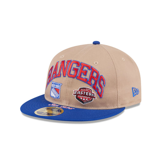 New York Rangers Camel Retro Crown 59FIFTY Fitted Hat - New Era Cap