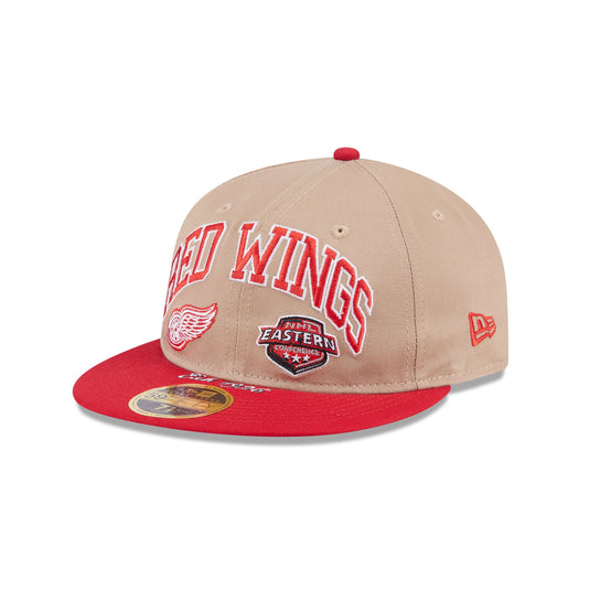 Detroit Red Wings Camel Retro Crown 59FIFTY Fitted Hat - New Era Cap