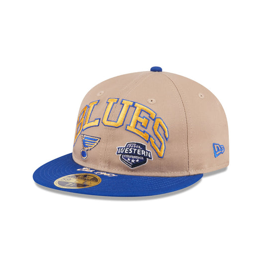 St. Louis Blues Camel Retro Crown 59FIFTY Fitted Hat - New Era Cap
