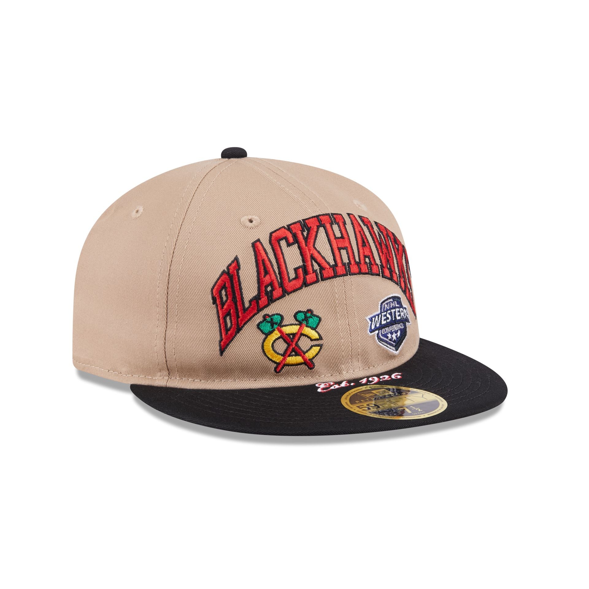 Chicago Blackhawks Camel Retro Crown 59FIFTY Fitted Hat