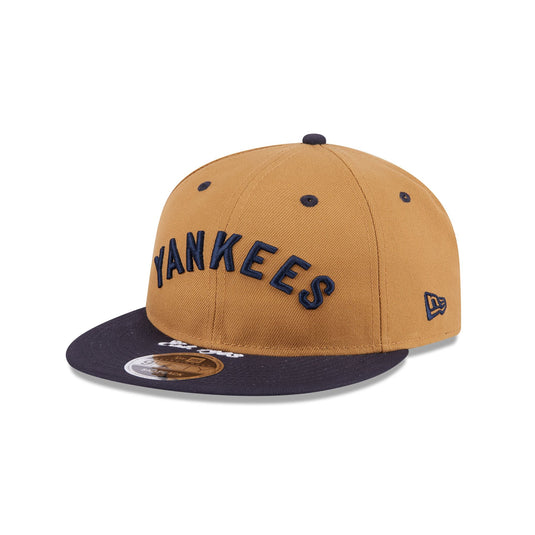 New York Yankees Wheat Retro Crown 9FIFTY Snapback Hat - New Era Cap