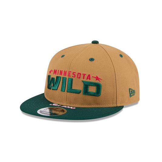 Minnesota Wild Wheat Retro Crown 9FIFTY Snapback Hat - New Era Cap