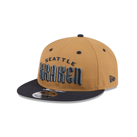 Seattle Kraken Wheat Retro Crown 9FIFTY Snapback Hat - New Era Cap