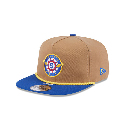Seattle Pilots Khaki Rope Golfer Hat - New Era Cap