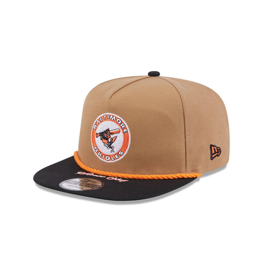 Baltimore Orioles Khaki Rope Golfer Hat - New Era Cap