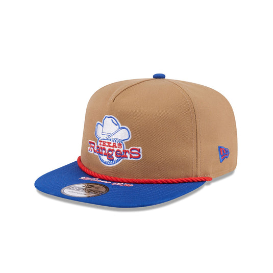 Texas Rangers Khaki Rope Golfer Hat - New Era Cap