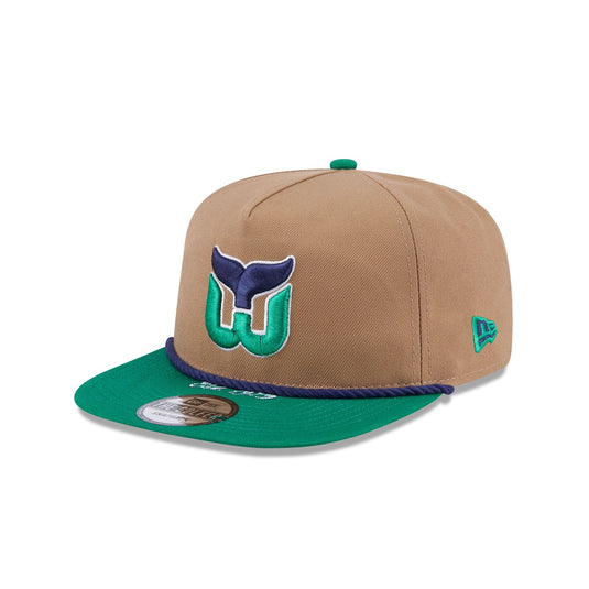 Hartford Whalers Khaki Rope Golfer Hat - New Era Cap