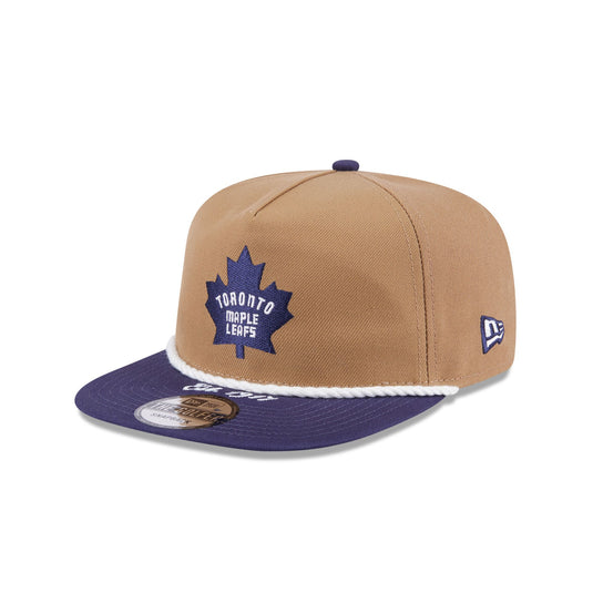 Toronto Maple Leafs Khaki Rope Golfer Hat - New Era Cap