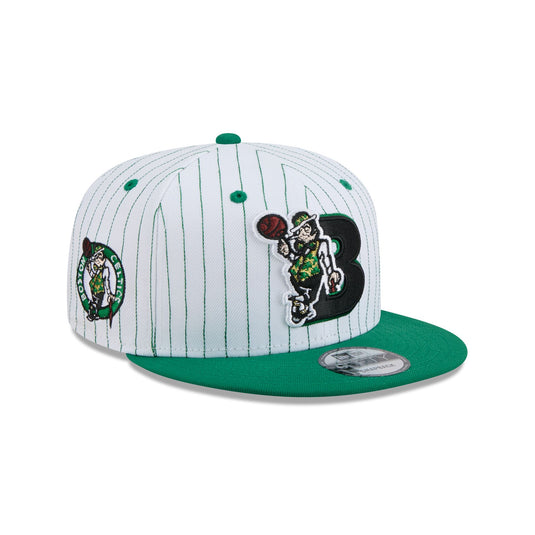 Boston Celtics Deceptor Pinstripe 9FIFTY Snapback Hat - New Era Cap