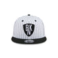 Brooklyn Nets Deceptor Pinstripe 9FIFTY Snapback Hat