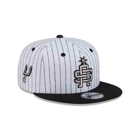 San Antonio Spurs Deceptor Pinstripe 9FIFTY Snapback Hat - New Era Cap
