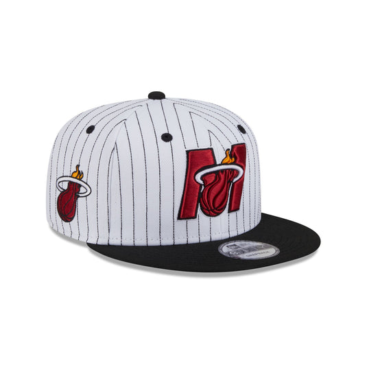 Miami Heat Deceptor Pinstripe 9FIFTY Snapback Hat - New Era Cap