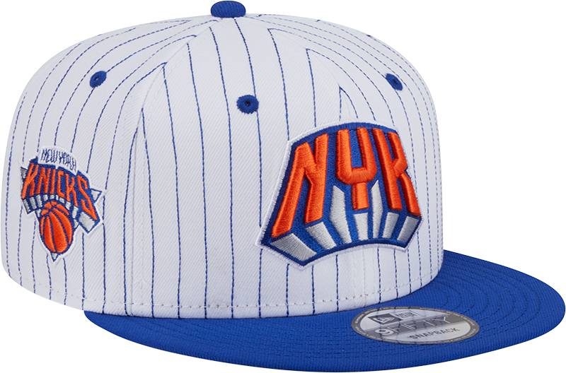 New York Knicks Deceptor Pinstripe 9FIFTY Snapback Hat