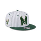 Milwaukee Bucks Deceptor Pinstripe 9FIFTY Snapback Hat