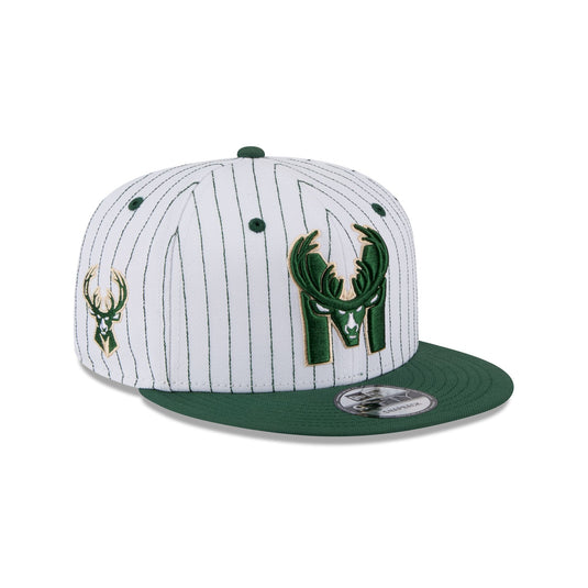 Milwaukee Bucks Deceptor Pinstripe 9FIFTY Snapback Hat - New Era Cap
