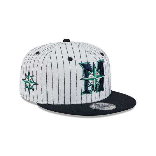 Seattle Mariners Deceptor Pinstripe 9FIFTY Snapback Hat - New Era Cap