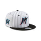 Miami Marlins Deceptor Pinstripe 9FIFTY Snapback Hat