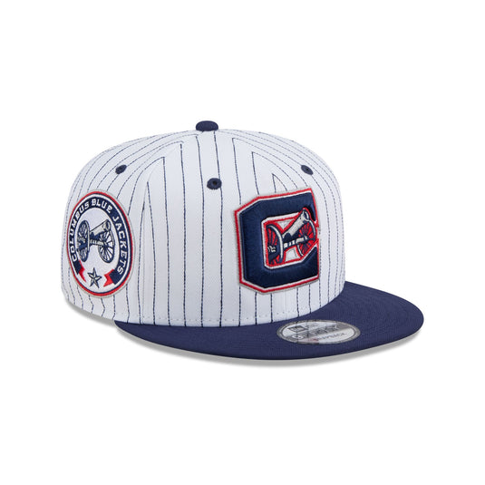 Columbus Blue Jackets Deceptor Pinstripe 9FIFTY Snapback Hat - New Era Cap