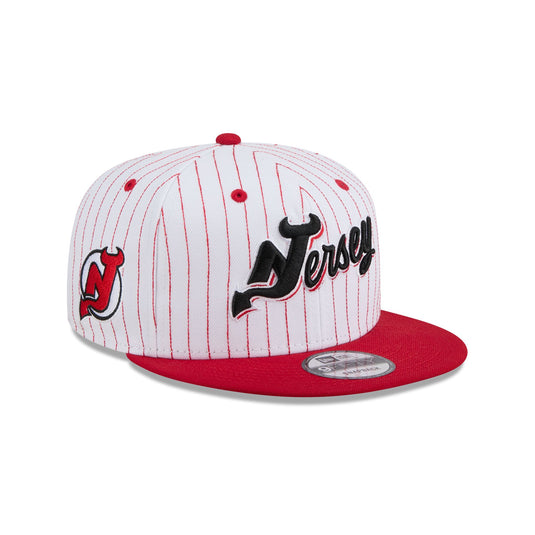 New Jersey Devils Deceptor Pinstripe 9FIFTY Snapback Hat - New Era Cap