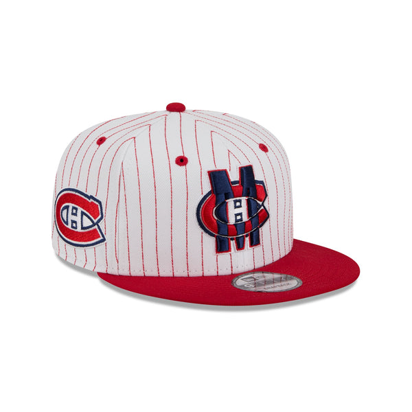 Montreal Canadiens Deceptor Pinstripe 9FIFTY Snapback Hat – New