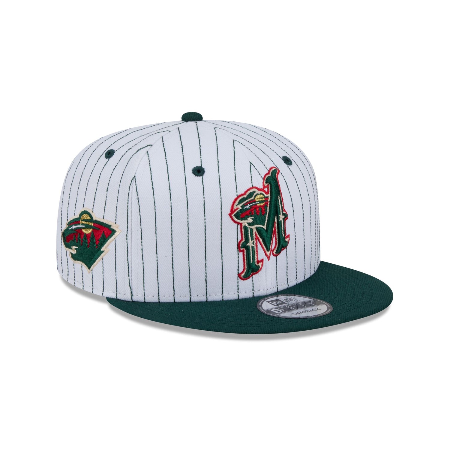 Minnesota Wild Deceptor Pinstripe 9FIFTY Snapback Hat