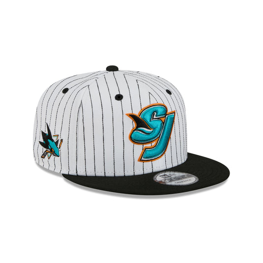 San Jose Sharks Deceptor Pinstripe 9FIFTY Snapback Hat - New Era Cap